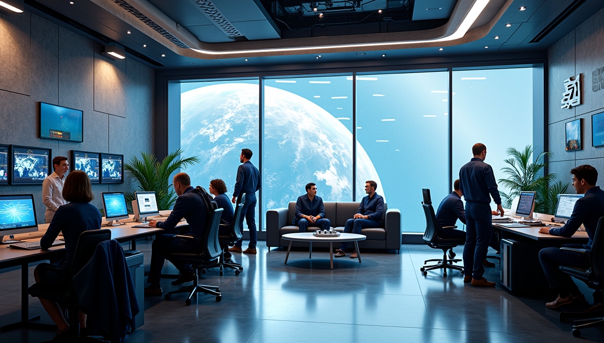 Abstract flowing design representing our organizational philosophy