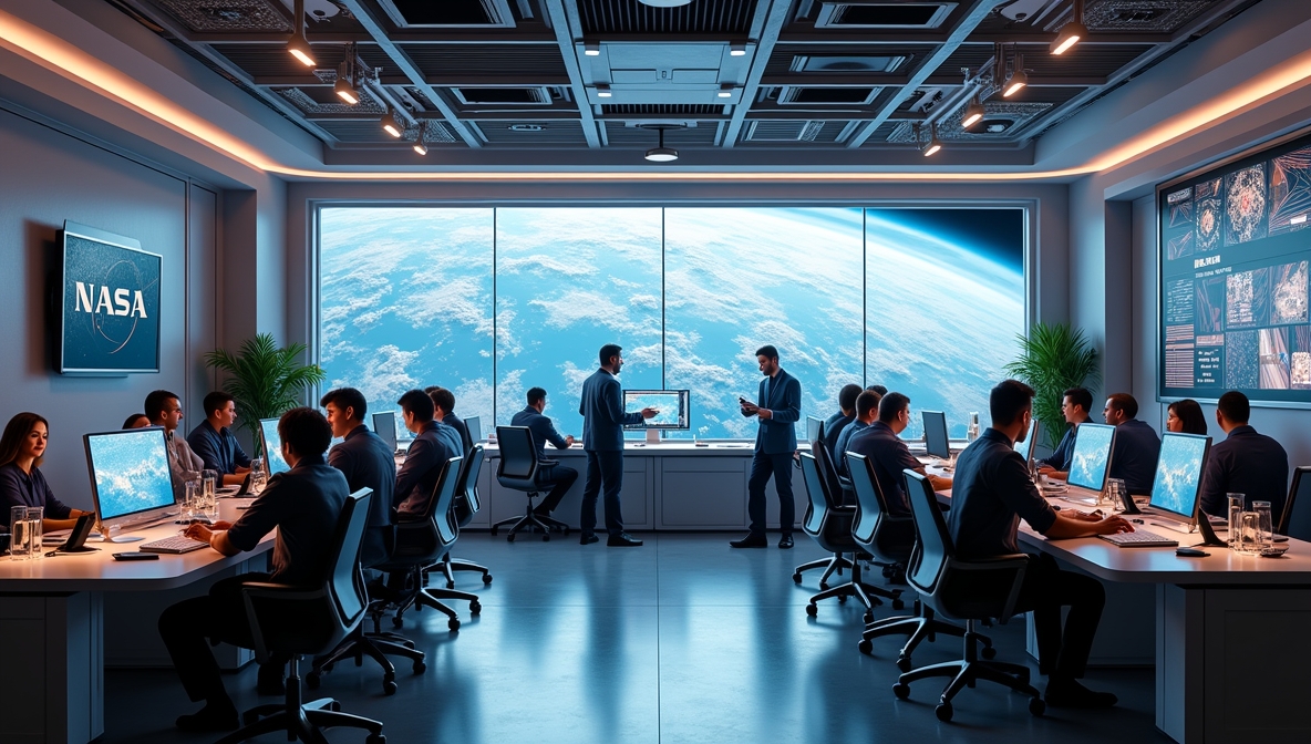 Abstract flowing design representing our organizational philosophy